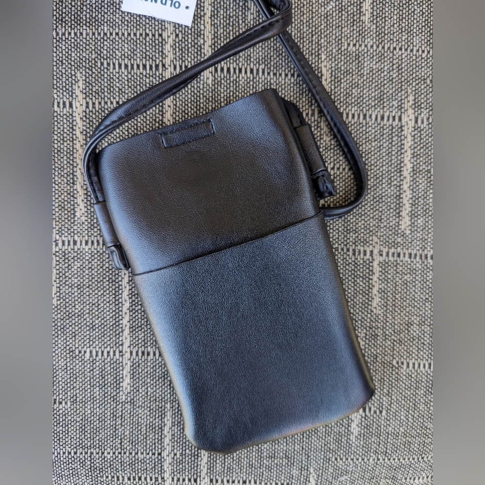 Old Navy Faux Leather Sling Phone Holder/Mini Bag